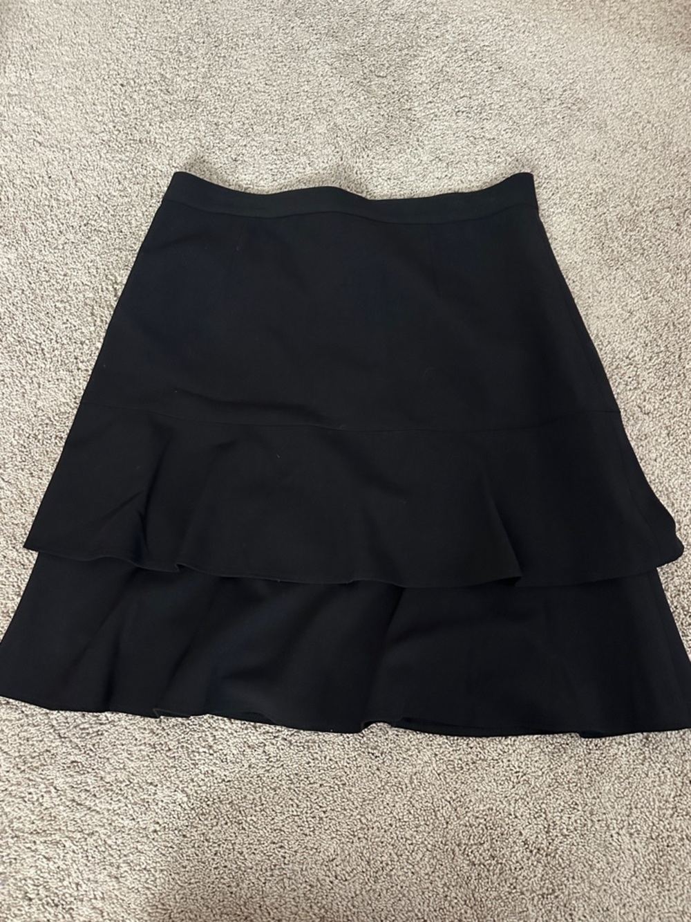 Nine West Black Tiered A-Line Skirt